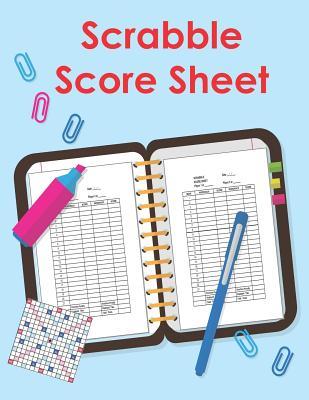 Scrabble Score Sheet: 100 Pages Scrabble Game Word Building For 2 Players Scrabble Books For Adults, Dictionary, Puzzles Games, Scrabble Sco - Charita Dami