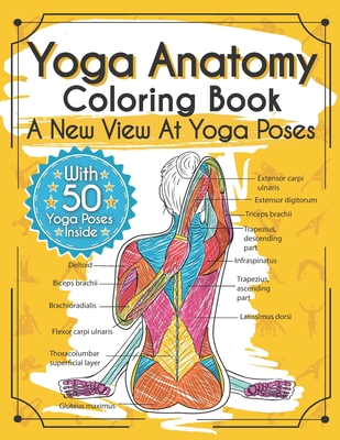 Yoga Anatomy Coloring Book: A New View At Yoga Poses - Elizabeth J. Rochester