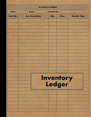 Inventory Ledger: Large Inventory Ledger Log Book - 120 Pages - Tracking Book For Business, Office, Shop and Personal Management - Red Tiger Press