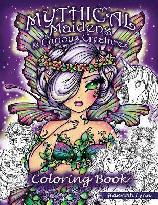 Mythical Maidens & Curious Creatures Coloring Book - Hannah Lynn