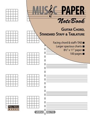 MUSIC PAPER NoteBook - Guitar Chord, Standard Staff & Tablature - Ashkan Mashhour