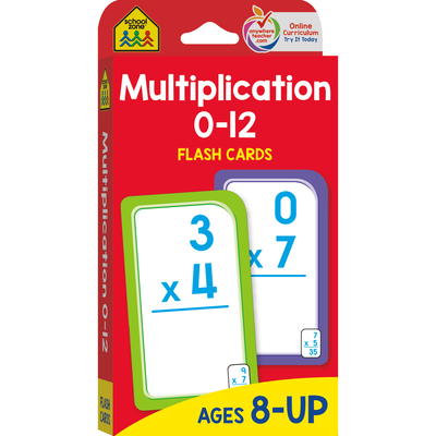 School Zone Multiplication 0-12 Flash Cards - School Zone
