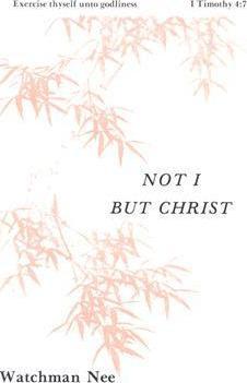 Not I But Christ - Watchman Nee