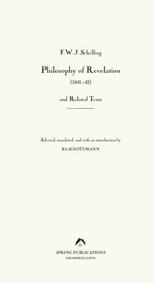 Philosophy of Revelation (1841-42) and Related Texts - F. W. J. Schelling