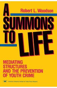 Coperta cărții 'A Summons to Life: Mediating Structures and the Prevention of Youth Crime - Robert L. Woodson'