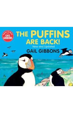 Coperta cărții 'The Puffins Are Back - Gail Gibbons'