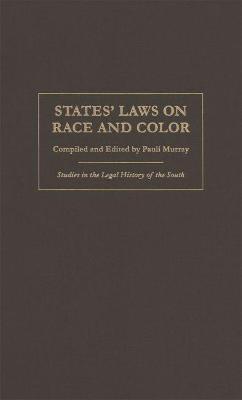 States' Laws on Race and Color - Pauli Murray