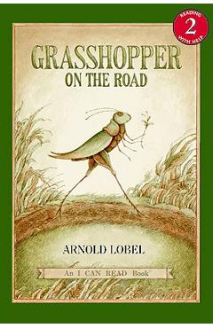 Coperta cărții 'Grasshopper on the Road - Arnold Lobel'