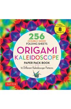 Origami Kaleidoscope Paper Pack Book: 256 Double-Sided Folding Sheets (Includes Instructions for 8 Projects) - Tuttle Publishing