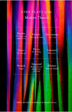 Coperta cărții 'Nine Plays of the Modern Theater: Includes: Waiting for Godot; The Visit; Tango; The Caucasian Chalk Circle; The'