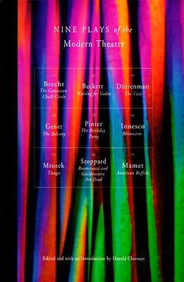 Coperta cărții 'Nine Plays of the Modern Theater: Includes: Waiting for Godot; The Visit; Tango; The Caucasian Chalk Circle; The'
