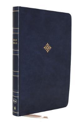 Nkjv, Thinline Reference Bible, Large Print, Leathersoft, Blue, Red Letter Edition, Comfort Print: Holy Bible, New King James Version - Thomas Nelson
