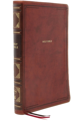 Nkjv, Thinline Reference Bible, Large Print, Leathersoft, Brown, Red Letter Edition, Comfort Print: Holy Bible, New King James Version - Thomas Nelson