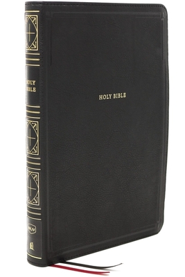 Nkjv, Thinline Bible, Giant Print, Leathersoft, Black, Thumb Indexed, Red Letter Edition, Comfort Print: Holy Bible, New King James Version - Thomas Nelson