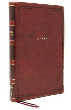 Nkjv, Thinline Bible, Giant Print, Leathersoft, Brown, Thumb Indexed, Red Letter Edition, Comfort Print: Holy Bible, New King James Version