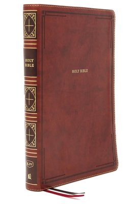 Kjv, Thinline Bible, Giant Print, Leathersoft, Brown, Red Letter Edition, Comfort Print: Holy Bible, King James Version - Thomas Nelson