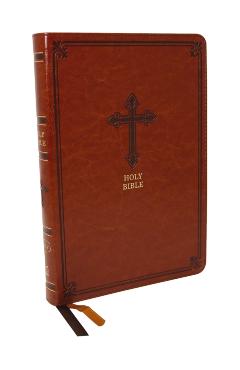 Kjv, Thinline Bible, Large Print, Leathersoft, Brown, Red Letter Edition, Comfort Print - Thomas Nelson