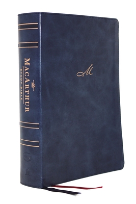 Nkjv, MacArthur Study Bible, 2nd Edition, Leathersoft, Blue, Indexed, Comfort Print: Unleashing God's Truth One Verse at a Time - John F. Macarthur