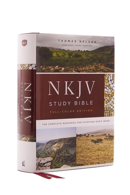NKJV Study Bible, Hardcover, Full-Color, Red Letter Edition, Comfort Print: The Complete Resource for Studying God's Word - Thomas Nelson