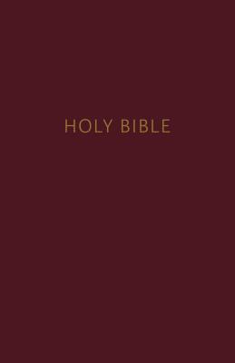 NKJV, Pew Bible, Hardcover, Burgundy, Red Letter Edition - Thomas Nelson