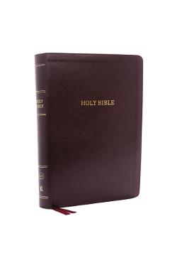 KJV, Deluxe Reference Bible, Super Giant Print, Imitation Leather, Burgundy, Red Letter Edition - Thomas Nelson