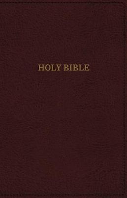 KJV, Deluxe Reference Bible, Super Giant Print, Imitation Leather, Burgundy, Red Letter Edition - Thomas Nelson