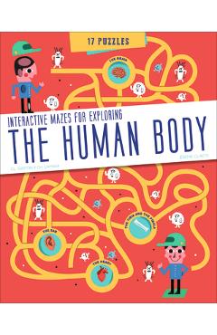 Coperta cărții 'The Human Body: Interactive Mazes for Exploring - Jeremie Claeys'