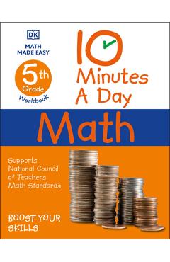 Coperta cărții '10 Minutes a Day Math, 5th Grade - Dk'