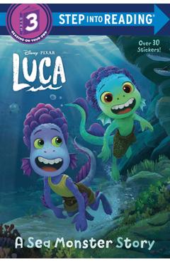 Coperta cărții 'A Sea Monster Story (Disney/Pixar Luca) - Random House Disney'