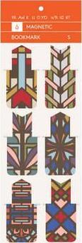 Frank Lloyd Wright Designs Magnetic Bookmarks - Galison