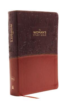 The NKJV, Woman's Study Bible, Fully Revised, Imitation Leather, Brown/Burgundy, Full-Color: Receiving God's Truth for Balance, Hope, and Transformati - Dorothy Kelley Patterson