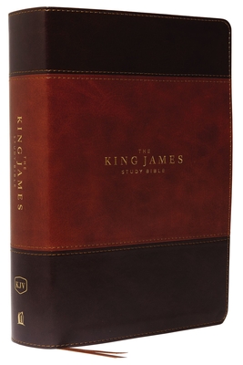 The King James Study Bible, Imitation Leather, Brown, Full-Color Edition - Thomas Nelson