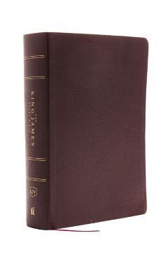The King James Study Bible, Bonded Leather, Burgundy, Full-Color Edition - Thomas Nelson