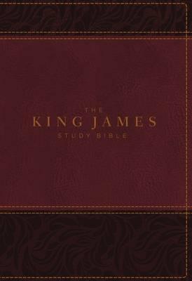 The King James Study Bible, Imitation Leather, Burgundy, Full-Color Edition - Thomas Nelson