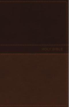 Coperta cărții 'NKJV, Deluxe Gift Bible, Imitation Leather, Tan, Red Letter Edition - Thomas Nelson'