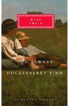 Coperta cărții 'Tom Sawyer and Huckleberry Finn - Mark Twain'