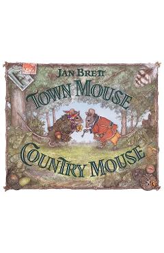 Coperta cărții 'Town Mouse, Country Mouse - Jan Brett'
