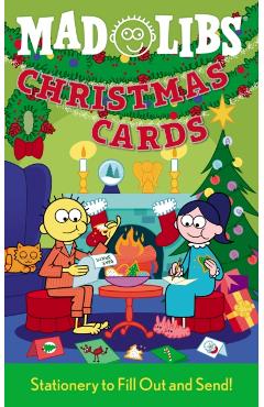 Coperta cărții 'Christmas Cards Mad Libs: Fun Cards to Fill Out and Send - P. Sean O'kane'