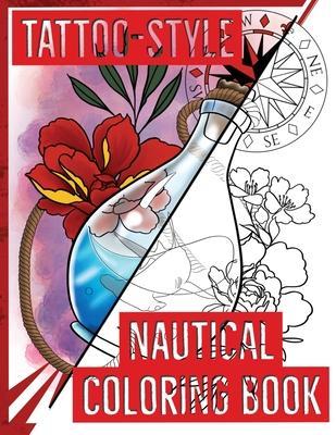 Tattoo-Style nautical coloring book - Clinton Barnes
