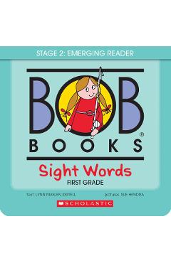 Bob Books - Sight Words First Grade Box Set Phonics, Ages 4 and Up, First Grade, Flashcards (Stage 2: Emerging Reader) - Lynn Maslen Kertell