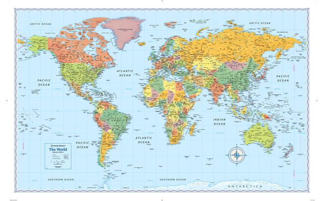 Signature Edition World Wall Map (Folded) - Rand Mcnally