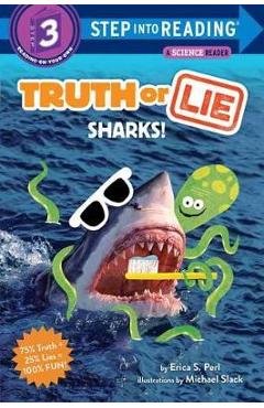 Coperta cărții 'Truth or Lie: Sharks! - Erica S. Perl'
