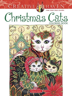 Creative Haven Christmas Cats Coloring Book - Marjorie Sarnat