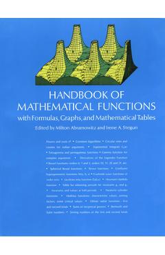 Coperta cărții 'Handbook of Mathematical Functions - Milton Abramowitz'
