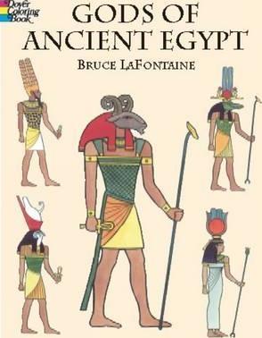 Gods of Ancient Egypt Coloring Book - Bruce Lafontaine