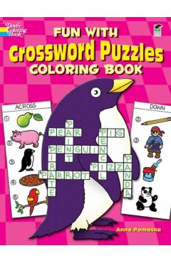 Fun with Crossword Puzzles Coloring Book - Anna Pomaska