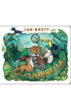 Coperta cărții 'The Umbrella - Jan Brett'