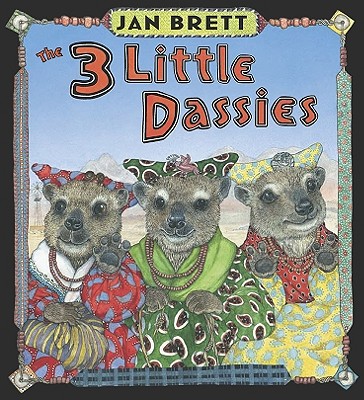 Coperta cărții 'The 3 Little Dassies - Jan Brett'