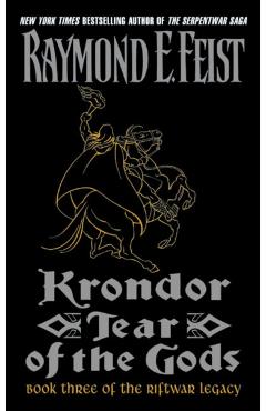 Coperta cărții 'Krondor: Tear of the Gods - Raymond E. Feist'