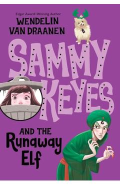 Coperta cărții 'Sammy Keyes and the Runaway Elf - Wendelin Van Draanen'